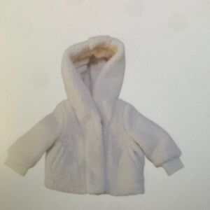 Cozy White Hooded Jacket